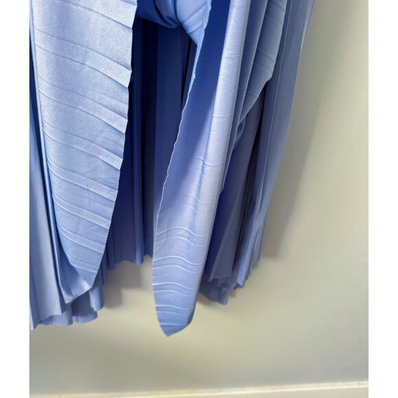 Eloquii Nepal Full Length Pleated Pull-On Asymmetrical Maxi Skirt - Picture 5 of 8